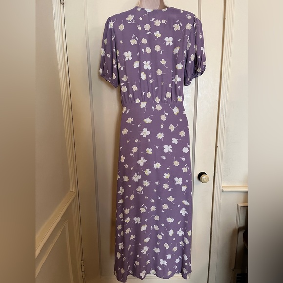 Sanctuary Lavender Floral "Wrap Illusion" Maxi Dress - Picture 2 of 13